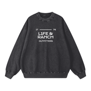 L1fe & Ranch - L&R Original Barnwear - Acid Wash Oversize Sweatshirt - 360 GSM