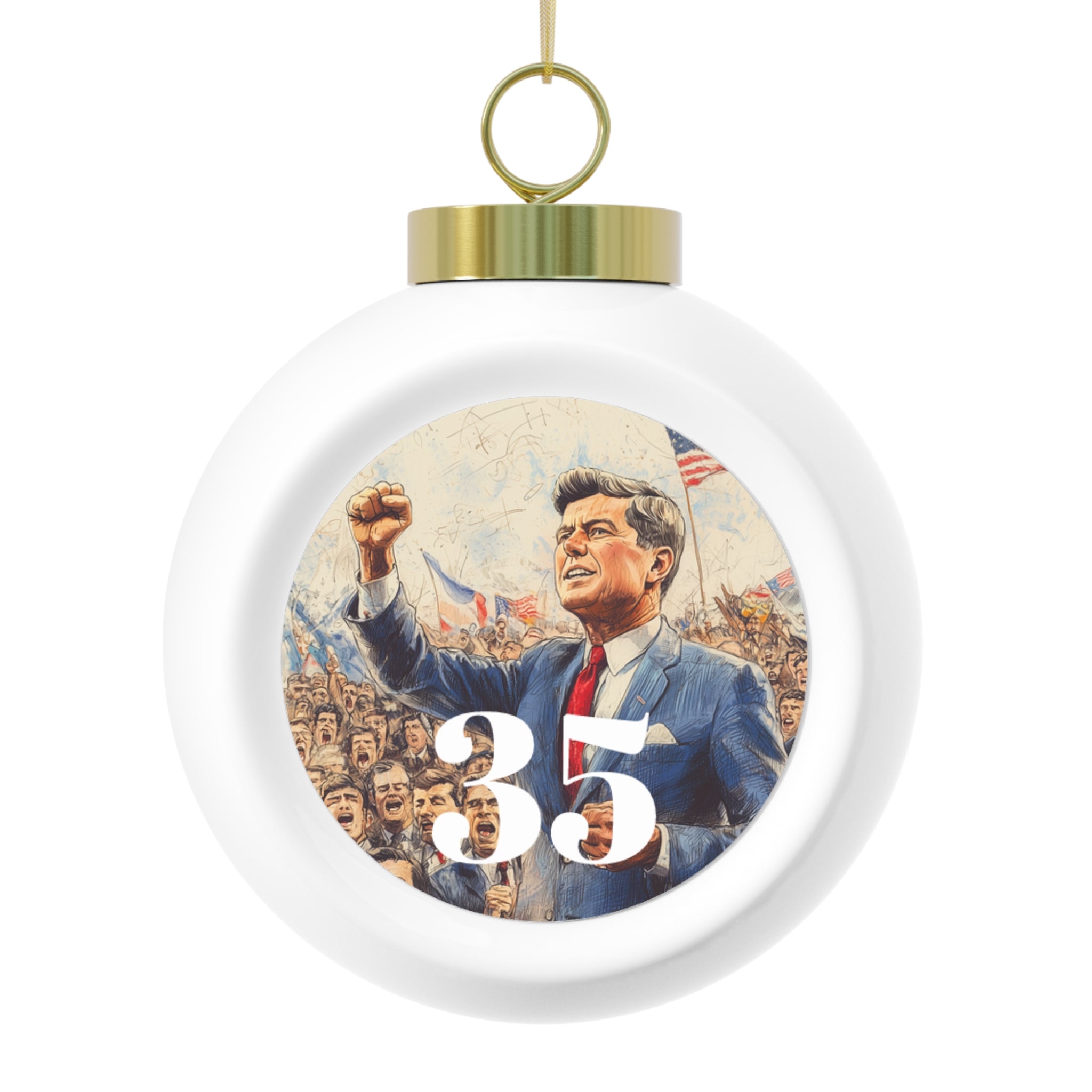 L1fe & Ranch - JFK #35 Christmas Ball Ornament