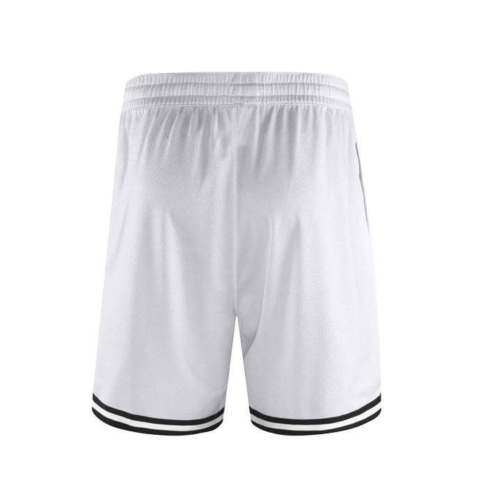 L1fe & Ranch - Classic Stripe Trim Zip Pocket Basketball Shorts - 160 GSM