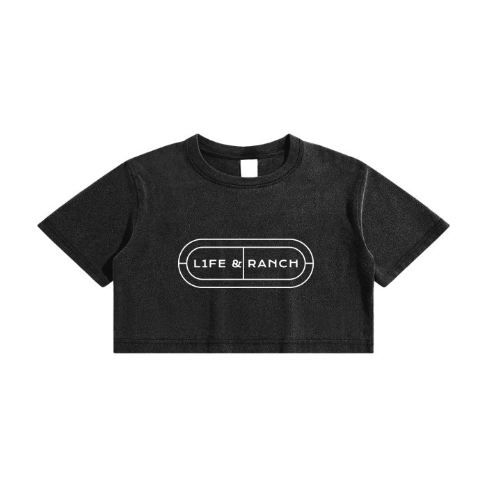 L1fe & Ranch - Crop Top T-Shirt - 220 GSM