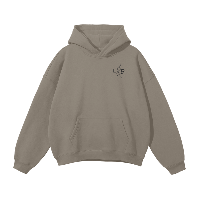 L1fe & Ranch - Unisex Barnwear Oversized Solid Color Fleece Hoodie